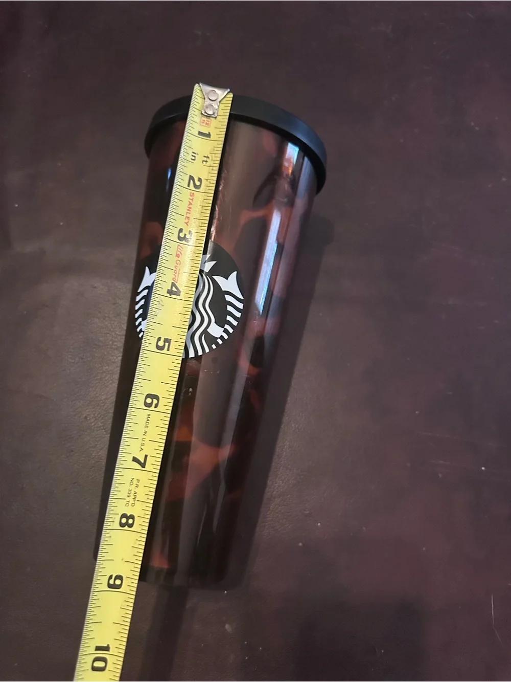 Starbucks Brown/Black Tortoiseshell Travel Cup